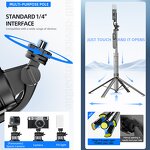 Selfie Stick Manufacturer - OEM/ODM TT19 1.75m Auto Pop-up Stable Quadrapod