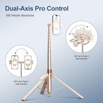 Selfie Stick Manufacturer - OEM/ODM 66-inch Automatic Pop-up Tripod for Live Streaming