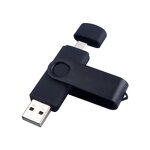 OTG Flash Drive Manufacturer - OEM/ODM 3 in 1 64GB 32G Black Pendrives 2.0