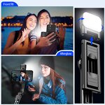 Selfie Stick Factory - OEM/ODM C01S with Split Holder Bluetooth Remote Fill Light