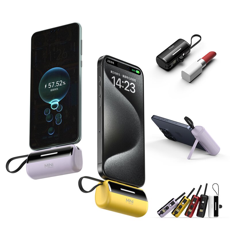 Power Bank Factory - OEM/ODM X3 5000mAh Mini Capsule Two-way Fast Charge LED Display