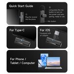 Wireless Microphone Factory - OEM/ODM H02 Wireless 2-in-1 Smart Noise Cancellation Lavalier