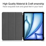 Smart Folio Stand Case Factory - OEM/ODM Tri-fold Caster Hard Shell for iPad Air 13