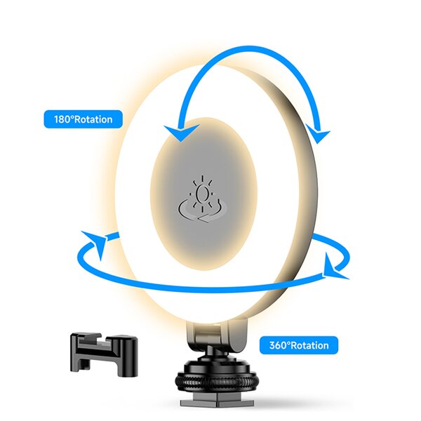 Selfie Fill Light Factory - OEM/ODM D07 Mini Three-color Temperature Camera Pocket Light