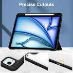 Smart Folio Cover Factory - OEM/ODM Fully Transparent Acrylic Back for iPad Air 13