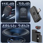 Wireless Microphone Manufacturer - OEM/ODM H01 One Tow Two Noise Cancelling Magnetic Lavalier