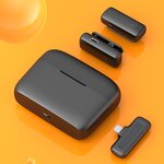 Wireless Microphone Factory - OEM/ODM Portable Mini Lavaliere Dual Tie Clip with Charging