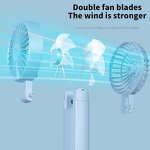 Neck Fan Factory - OEM/ODM New F16 Dual Motor Dual Fan Blade Folding 2000mAh