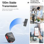 Wireless Microphone Manufacturer - OEM/ODM H01 One Tow Two Noise Cancelling Magnetic Lavalier