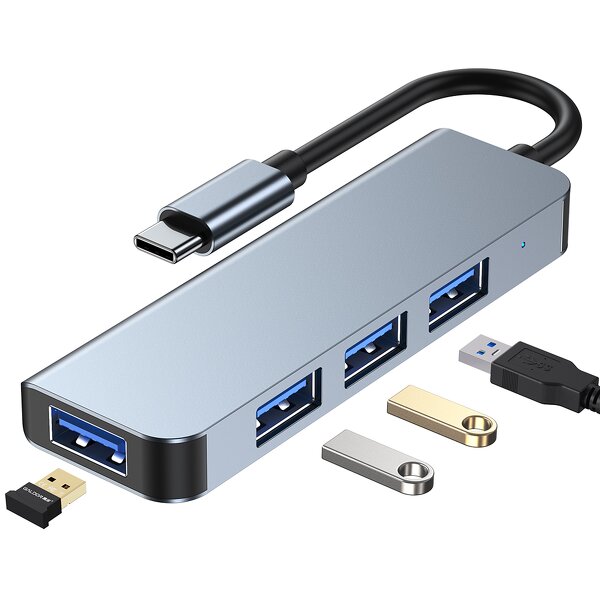 USB C Hub Factory - OEM/ODM 4 Ports Usb C Docking Station for Laptop Mac-book