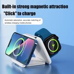 Wireless Charger Manufacturer - OEM/ODM P14 3 in 1 Magnetic Folding Station for Phone
