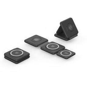 Wireless Charger Manufacturer - OEM/ODM P14 3 in 1 Magnetic Folding Station for Phone