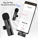 Wireless Microphone Factory - OEM/ODM H02 Wireless 2-in-1 Smart Noise Cancellation Lavalier