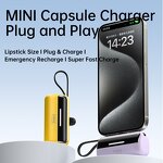 Power Bank Factory - OEM/ODM X3 5000mAh Mini Capsule Two-way Fast Charge LED Display