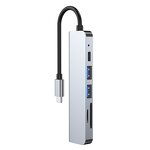 USB C Hub Manufacturer - OEM/ODM 6 in 1 Docking Station 5 Gbps with PD Hd-mi