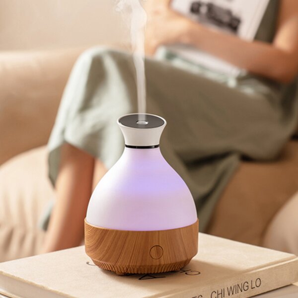 Aroma Diffuser Manufacturer - OEM/ODM Retro Electric Essential Oil Wood Grain Humidifier