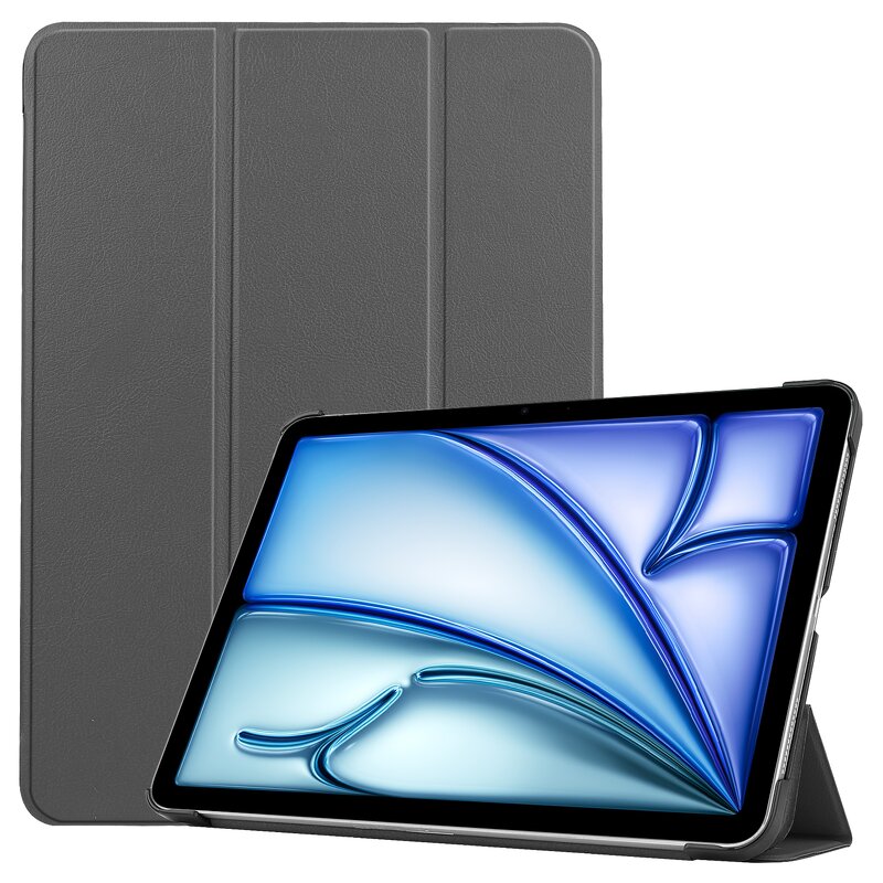 Smart Folio Stand Case Factory - OEM/ODM Tri-fold Caster Hard Shell for iPad Air 13