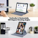 Rotating Tablet Case Manufacturer - OEM/ODM Transparent 360 Acrylic for iPad Air 11