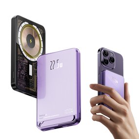 Wireless Power Bank Manufacturer - OEM/ODM H1S Transparent 5000mAh-20000mAh Magnetic