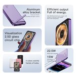 Wireless Power Bank Manufacturer - OEM/ODM H1S Transparent 5000mAh-20000mAh Magnetic