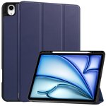 TPU Tablet Case Manufacturer - OEM/ODM Tri-fold Caster Back Cover with Pen Slot for iPad