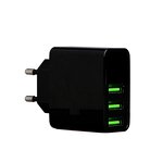 USB Charger Factory - OEM/ODM USB32 3 Port with Voltage Display 5V3A Fast Wall