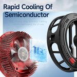 Mobile Phone Cooler Manufacturer - OEM/ODM 2025 New S01 Semiconductor Magnetic RGB Fan