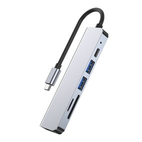 USB C Hub Manufacturer - OEM/ODM 6 in 1 Docking Station 5 Gbps with PD Hd-mi