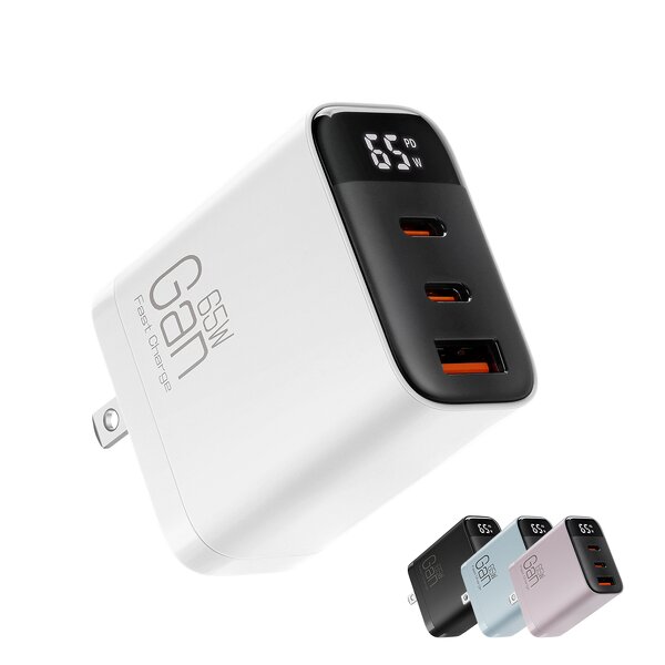 Phone Charger Factory - OEM/ODM New K39 GaN Smart Digital Display 65W Fast Charging