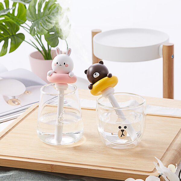 Aroma Diffuser Factory - OEM/ODM Cartoon Bear Portable Car Usb Mini Nano Mist Humidifier