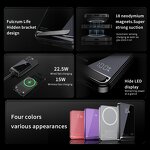 Power Bank Factory - OEM/ODM H1 5000mAh Ultra-thin Aluminum 15W Magnetic Wireless