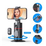 Gimbal Stabilizer Manufacturer - OEM/ODM P02 AI Face Recognition 360 Rotating Phone Holder