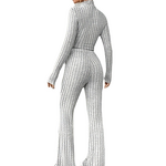 Knitted Set Factory - OEM Spring Casual Long Sleeve Hoodie Anti-Wrinkle Loose Pants