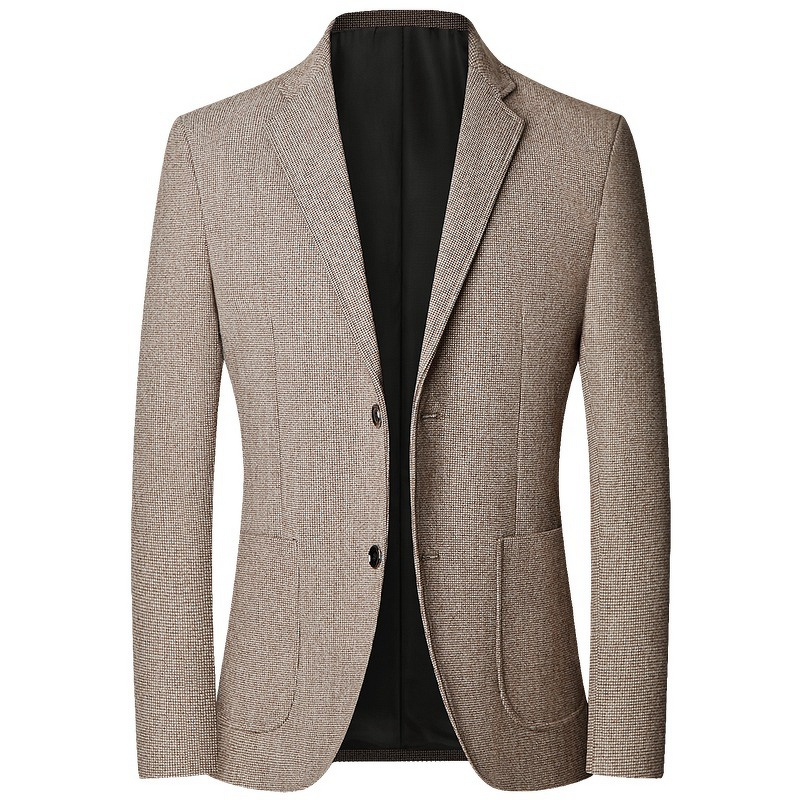 Dad Jacket Factory - OEM Spring Autumn New Style Middle-aged Men's Suit Casual Dad Outfit Single-piece Blazer