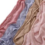 Muslim Shawls Manufacturer - OEM 2024 Ruizi Supplier Islam Malaysia Korean Shawls Handmade Beads Muslim Premium Chiffon