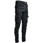 Men's Jeans Manufacturer - OEM European American New Men's Jeans Slim Fit Side Pockets Casual Style Denim Fabric