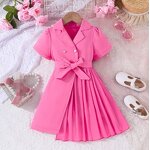 Chiffon Belted Suit Dress Manufacturer - OEM New Chiffon Belted Suit With Puffy Sleeves Fashion Dress