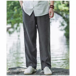 Linen Pants Factory - OEM Men's Linen Pants Thin Breathable Youth Cotton Linen Wide Leg Casual Long Pants Plus Size