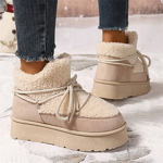 Snow Boots Factory - OEM Autumn Winter Fleece Lined Warm Short Slip-On Elastic