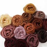 Square Scarf Manufacturer - OEM 2024 Ruizi 90*90Cm Malaysia Women Islamic Shawls Muslim Headscarf Bawal Tudung Square