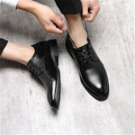 Men's Leather Shoes Factory - OEM Versatile Casual Business Korean Style Trendy Wedding