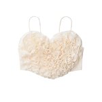 Sling Top Factory - OEM 2025 Chic Heart Shaped Fluffy Short Sling for Women's Street Fashion
