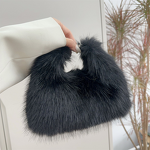 Armpit Dinner Bag Factory - OEM Autumn Winter Bag High-End Plush Armpit Dinner Bag New Fur Hand-Held Clothing Accessory