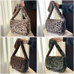 Leopard Print Bag Factory - OEM Autumn Winter Leopard Print Bag Large Capacity Crossbody Plush Bag Single Shoulder