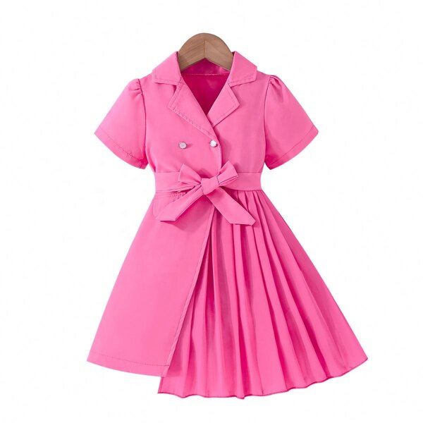 Chiffon Belted Suit Dress Manufacturer - OEM New Chiffon Belted Suit With Puffy Sleeves Fashion Dress