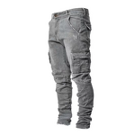 Men's Jeans Manufacturer - OEM European American New Men's Jeans Slim Fit Side Pockets Casual Style Denim Fabric