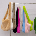 Rose Red Fur Bag Manufacturer - OEM Autumn Winter Bag New Rose Red Fur Plush Versatile Y2K Hot Girl Style Shoulder