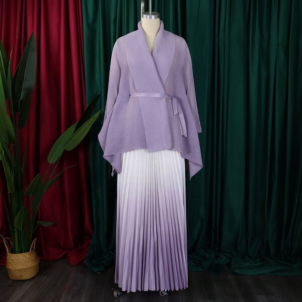 African Women's Clothing Manufacturer - OEM Plus Size Top Gradient Skirt Two-Piece Set African Women's Clothing