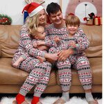 Christmas Pajamas Set Factory - OEM Snowflake Printed Family Matching Outfits