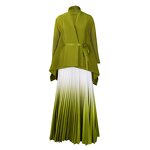 African Clothing Cape Set Factory - OEM African Clothing Cape Solid Color Blouse Gradient Long Skirt Suit
